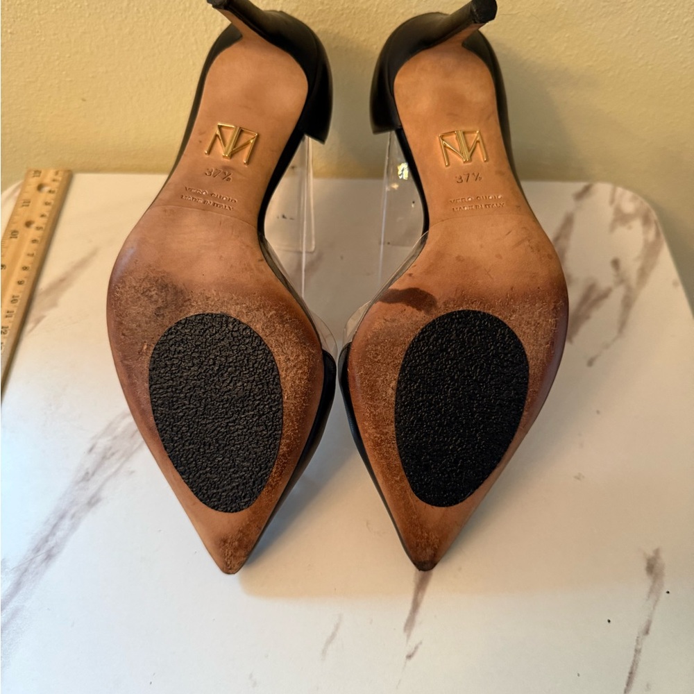 Tamara Mellon Siren 90 Black Pumps, EUC, Size 37-1/2 (US 7-1/2) - Picture 9 of 11
